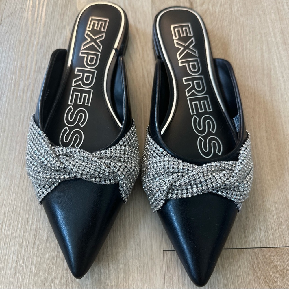 Express Black and Silver Women's Shoes
